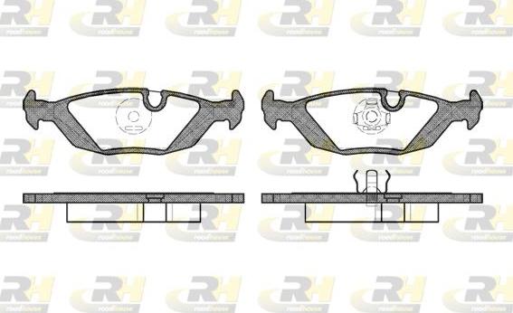 Roadhouse 2155.00 - Brake Pad Set, disc brake autospares.lv