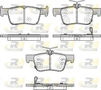 Roadhouse 21551.20 - Brake Pad Set, disc brake autospares.lv