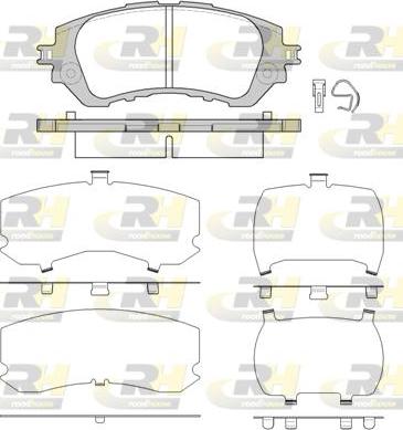 Roadhouse 21558.00 - Brake Pad Set, disc brake autospares.lv