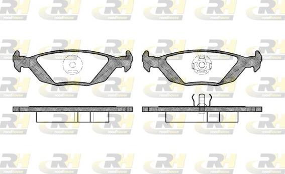 Roadhouse 2155.20 - Brake Pad Set, disc brake autospares.lv