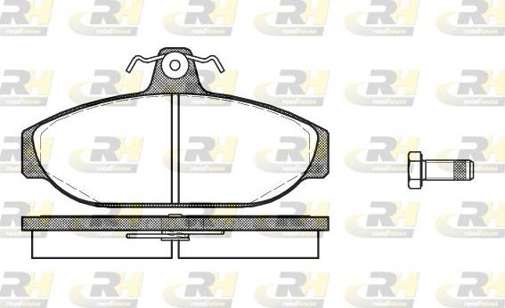 Roadhouse 2156.00 - Brake Pad Set, disc brake autospares.lv