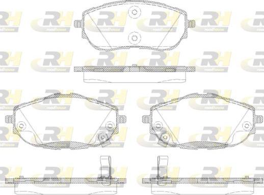 Roadhouse 21561.02 - Brake Pad Set, disc brake autospares.lv