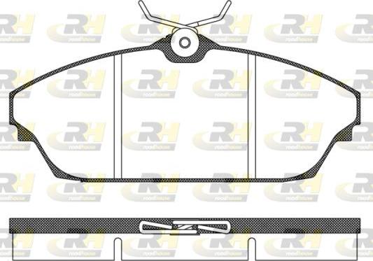 Roadhouse 21504.00 - Brake Pad Set, disc brake autospares.lv