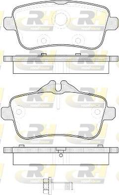 Roadhouse 21503.00 - Brake Pad Set, disc brake autospares.lv