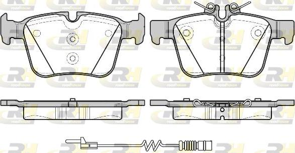 Roadhouse 21516.20 - Brake Pad Set, disc brake autospares.lv