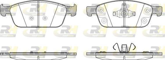 Roadhouse 21510.50 - Brake Pad Set, disc brake autospares.lv