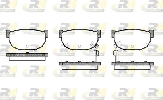 Roadhouse 2151.02 - Brake Pad Set, disc brake autospares.lv