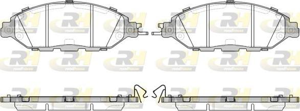 Roadhouse 21518.15 - Brake Pad Set, disc brake autospares.lv