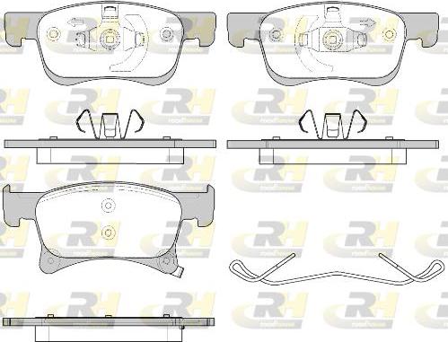 Roadhouse 21580.02 - Brake Pad Set, disc brake autospares.lv