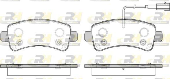 Roadhouse 21588.02 - Brake Pad Set, disc brake autospares.lv