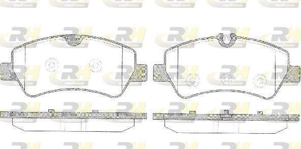 Roadhouse 21521.00 - Brake Pad Set, disc brake autospares.lv