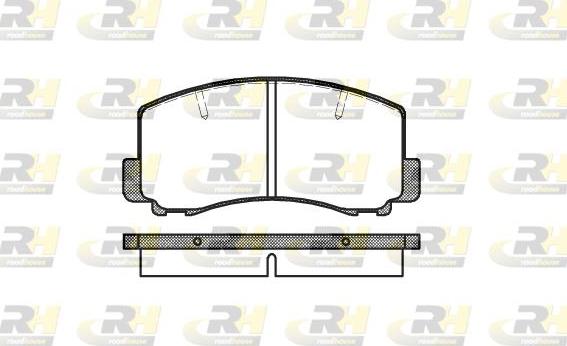 Roadhouse 2165.00 - Brake Pad Set, disc brake autospares.lv