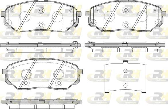 Roadhouse 21661.02 - Brake Pad Set, disc brake autospares.lv