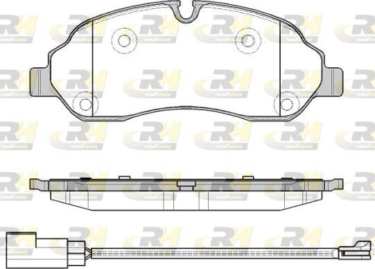 Roadhouse 21602.02 - Brake Pad Set, disc brake autospares.lv