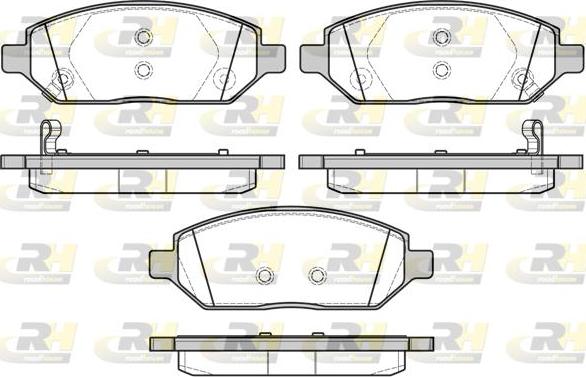 Roadhouse 21674.02 - Brake Pad Set, disc brake autospares.lv