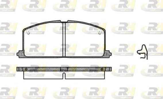 Roadhouse 2167.04 - Brake Pad Set, disc brake autospares.lv