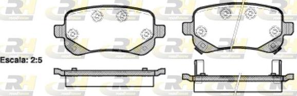 Roadhouse 21095.02 - Brake Pad Set, disc brake autospares.lv