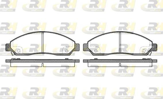 Roadhouse 21098.14 - Brake Pad Set, disc brake autospares.lv