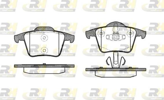 Roadhouse 21044.00 - Brake Pad Set, disc brake autospares.lv