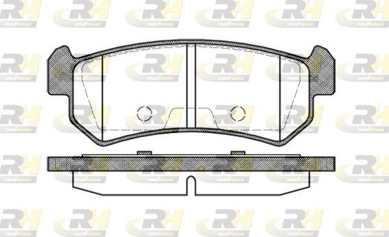 Roadhouse 21048.00 - Brake Pad Set, disc brake autospares.lv