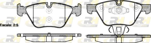 Roadhouse 21052.10 - Brake Pad Set, disc brake autospares.lv