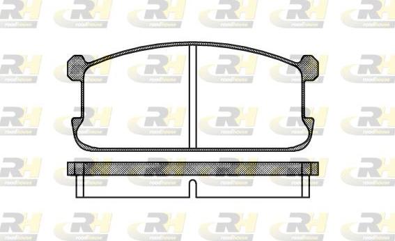 Roadhouse 2106.00 - Brake Pad Set, disc brake autospares.lv