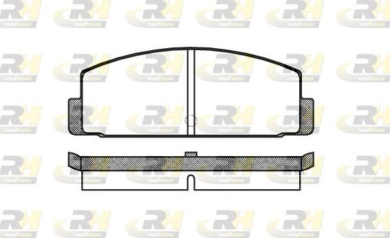 Roadhouse 2100.00 - Brake Pad Set, disc brake autospares.lv