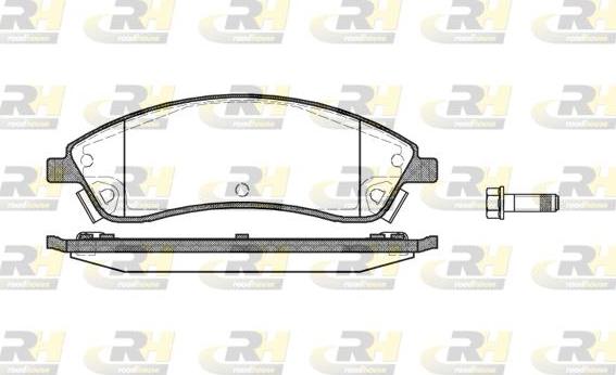 Roadhouse 21086.08 - Brake Pad Set, disc brake autospares.lv