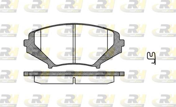 Roadhouse 21080.01 - Brake Pad Set, disc brake autospares.lv