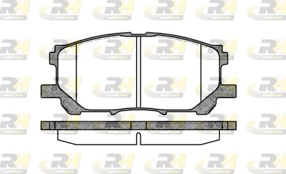 Roadhouse 21039.00 - Brake Pad Set, disc brake autospares.lv