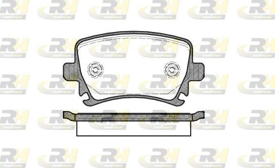 Roadhouse 21031.00 - Brake Pad Set, disc brake autospares.lv