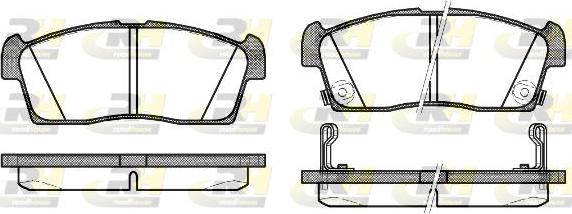 Roadhouse 21199.02 - Brake Pad Set, disc brake autospares.lv