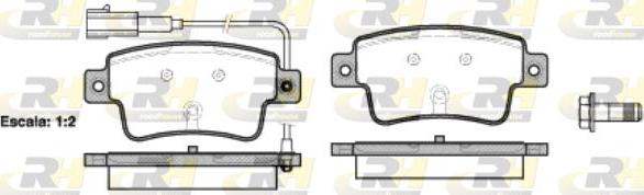 Roadhouse 21198.02 - Brake Pad Set, disc brake autospares.lv