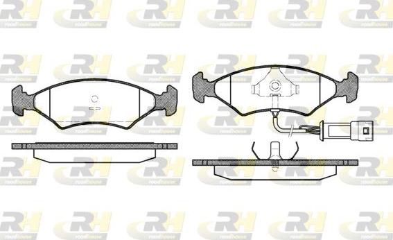 Roadhouse 2119.32 - Brake Pad Set, disc brake autospares.lv