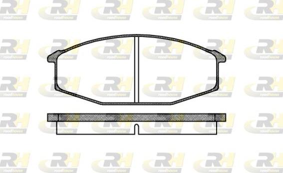 Roadhouse 2115.20 - Brake Pad Set, disc brake autospares.lv