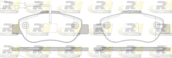 Roadhouse 21100.12 - Brake Pad Set, disc brake autospares.lv