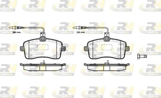 Roadhouse 21102.04 - Brake Pad Set, disc brake autospares.lv