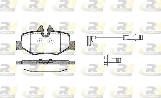 Roadhouse 21110.02 - Brake Pad Set, disc brake autospares.lv