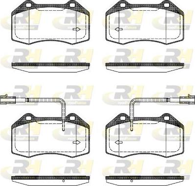 Roadhouse 21113.22 - Brake Pad Set, disc brake autospares.lv