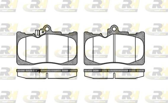 Roadhouse 21180.02 - Brake Pad Set, disc brake autospares.lv