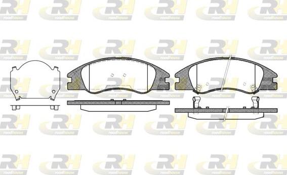 Roadhouse 21134.02 - Brake Pad Set, disc brake autospares.lv