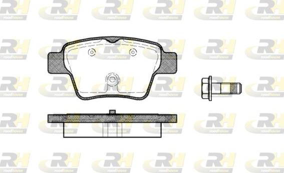 Roadhouse 21138.00 - Brake Pad Set, disc brake autospares.lv