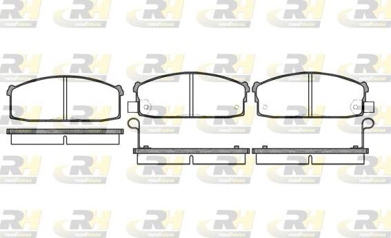 Roadhouse 2117.02 - Brake Pad Set, disc brake autospares.lv