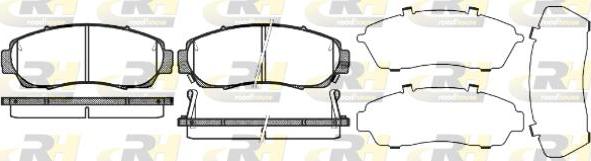 Roadhouse 21171.12 - Brake Pad Set, disc brake autospares.lv