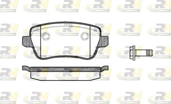 Roadhouse 21178.00 - Brake Pad Set, disc brake autospares.lv