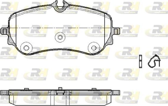 Roadhouse 21848.00 - Brake Pad Set, disc brake autospares.lv