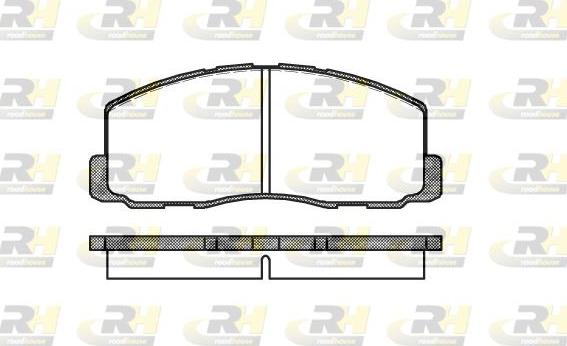 Roadhouse 2188.00 - Brake Pad Set, disc brake autospares.lv