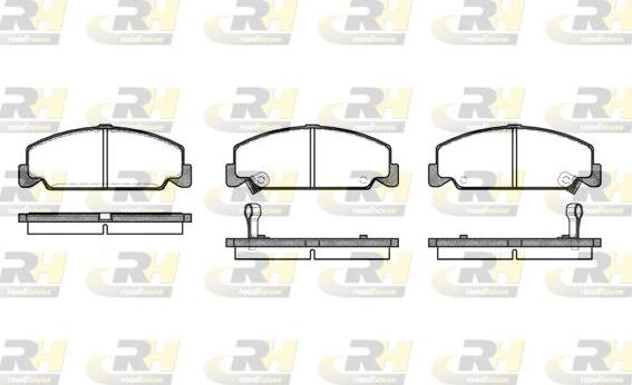 Roadhouse 2182.12 - Brake Pad Set, disc brake autospares.lv