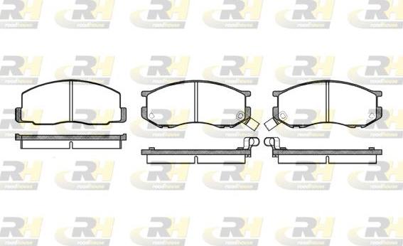 Roadhouse 2187.02 - Brake Pad Set, disc brake autospares.lv