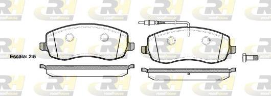 Roadhouse 21393.02 - Brake Pad Set, disc brake autospares.lv